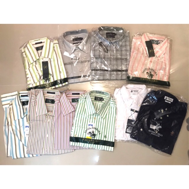 เสื้อเชิ้ตผู้ชาย-มือ1-2-แบรนด์เนมแท้-polo-emiliovalentino-santabarbara-andrewbrown-uniqlo-beverlyhillspoloclub