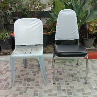 ภาพหน้าปกสินค้าผ้าคลุมเก้าอี้ครึ่งตัว ราคา290 แพ็ค10ตัวเก้าอี้เหล็ก /เก้าอี้พลาสติก ที่เกี่ยวข้อง