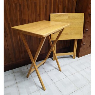ภาพขนาดย่อของสินค้าTT-20/2 โต๊ะพับเอนกประสงค์ ผลิตจากไม้ยางพาราแท้ 100%