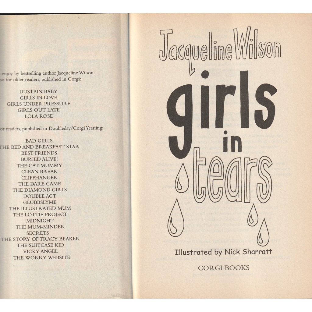 jacqueline-wilson-girls-in-tears-วรรณกรรมเยาวชน-มือสอง