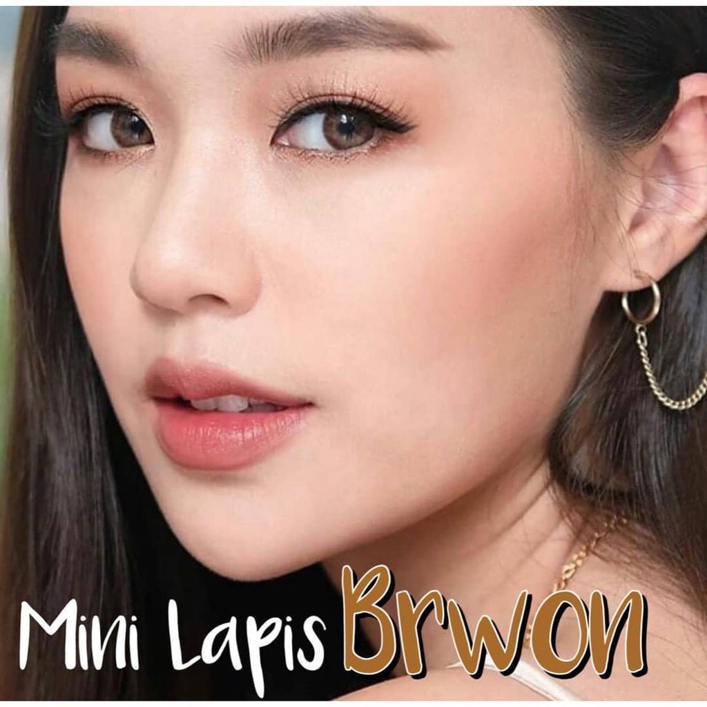 mini-lapis-brown-1-2-มินิ-น้ำตาล-น้ำตาล-สายฝอ-ตาฝรั่ง-dream-color1-contact-lens-คอนแทคเลนส์-ค่าสายตา-สายตาสั้น-แฟช