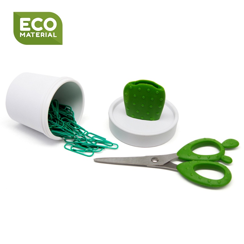 Cactus Scissors / Container กรรไกร ดีไซน์ ต้นกระบองเพชรแบบมีถ้วยเก็บค ...