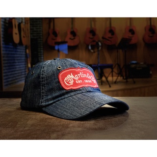 หมวก Martin Ball Cap Chambray with Red Patch