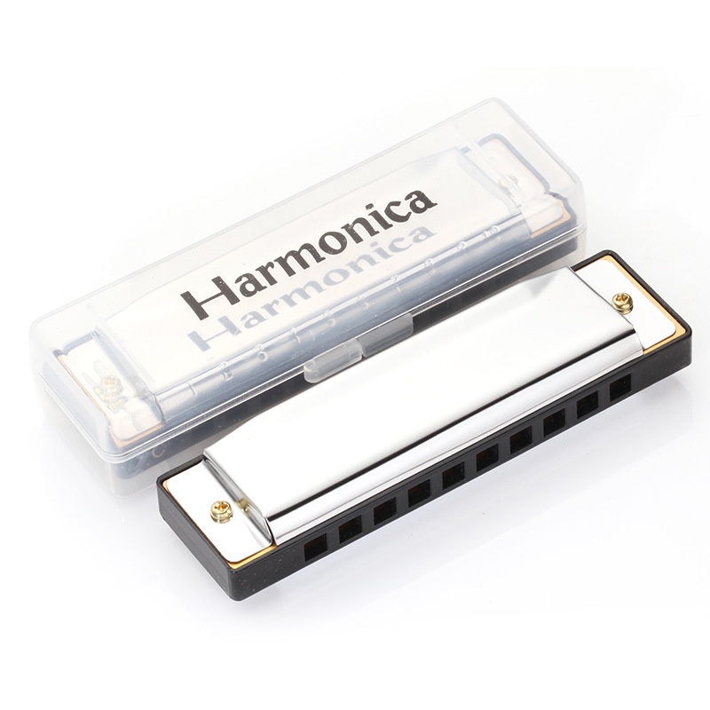 harmonica-ฮาร์โมนิก้า-เครื่องดนตรีแบบพกพา-c-ฮาโมนิกา-10-ช่อง-20-เสียง-เครื่องดนตรีหีบเพลง-ฮาร์โมนิก้า-10-รู