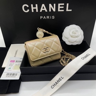 Chanel Original Grade Size11cm หนังแท้ขึ้นลายคาเวียร์สวยมากแบบต้นฉบับเลยค่ะ ถ่ายจากสินค้าจริงค่ะ