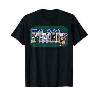 เสื้อยืดสีขาวเสื้อกีฬา Philadelphia Proud สไตล์วินเทจสําหรับผู้ชายS-4XL