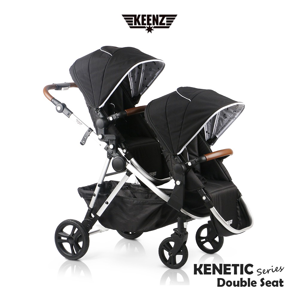 ภาพหน้าปกสินค้าKeenz Kinetic Double Seat รถเข็นเด็ก 2 ที่นั่ง Full Size จากร้าน keenz_officialshop บน Shopee