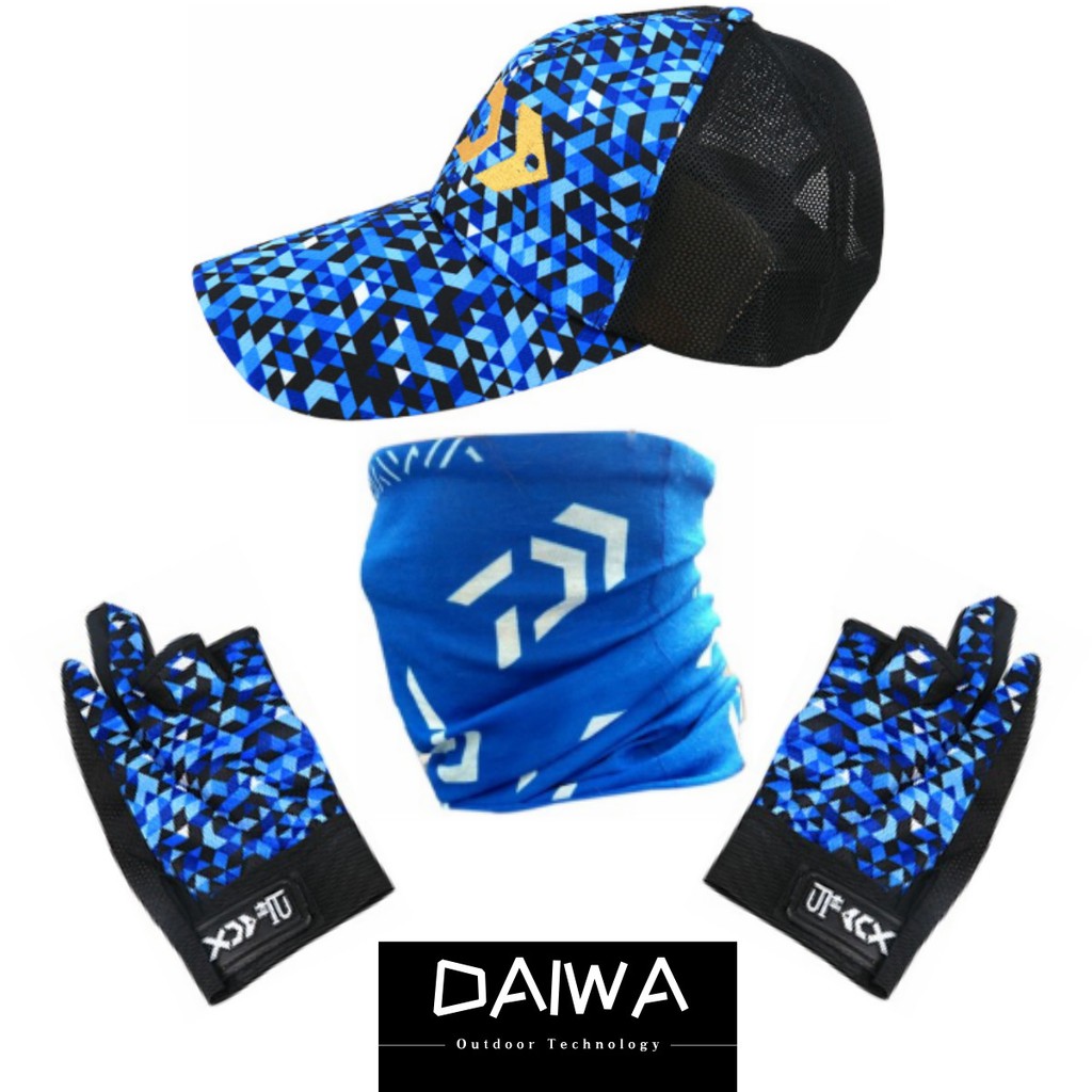 daiwa-fishing-gloves-breathable-nets-fishing-hat-sunscreen-face-mask