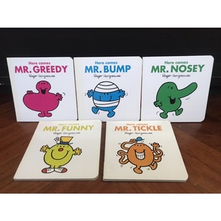 หนังสือเด็ก MR.Men เซ็ต 5 เล่ม หนังสือปกแข็ง หนังสือกระดาษแข็ง หนังสือนำเข้า จากอังกฤษ นิทาน มือ2