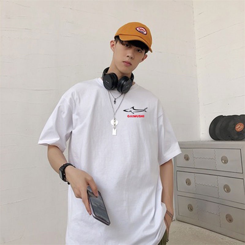 an-รุ่นa-003มาแรงเสื้อยืดแขนสั้นผู้ชาย-2021-เทรนด์ใหม่ฤดูร้อนหลวมผ้าฝ้ายด้านบนเสื้อผ้า-bottoming-เสื้อผู้ชาย
