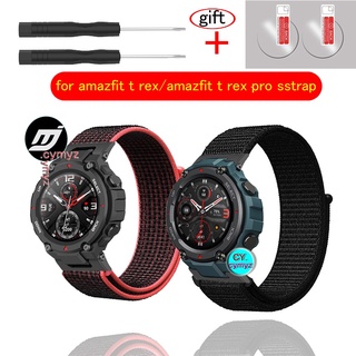 สินค้า สาย amazfit t rex pro สายไนลอน สายรัดข้อมือกีฬา สำหรับ huami amazfit t rex นาฬิกาอัฉริยะ สาย  t rex สายรัด