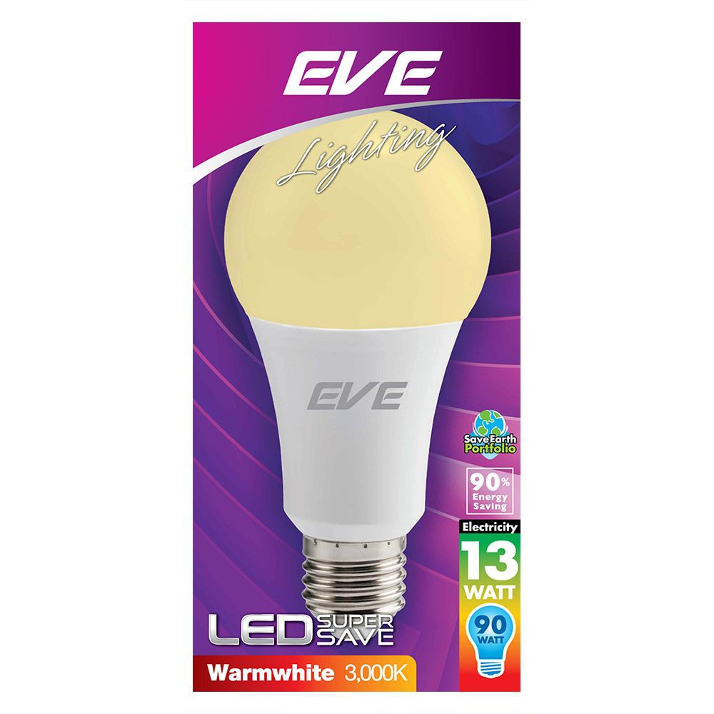 หลอดไฟled-หลอด-a60-super-save-13-วัตต์-e27led-lamp-a60-super-save-13w-warmwhite-e27