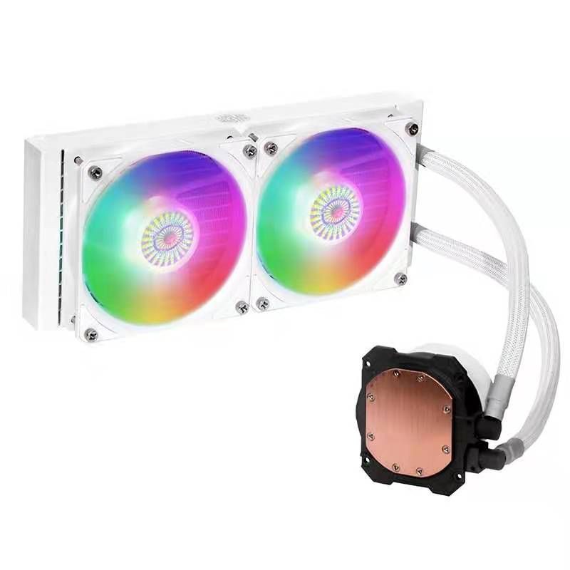 COOLER MASTER ชุดน้ำ คูลเลอร์มาสเตอร์ ระบบปิด2ตอน 240MM（สีขาว