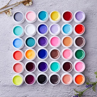 36 Colors Gel Paint Nail Kit - Gel Nail Polish Kit Colored Nail Gel for Nails DIY Nail Art Design & Nail Salon Manicure