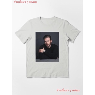  100%COTTON2022 Chris Evans Funart Essential T-Shirt ผู้หญิง ดพิมพ์ลาย ดผ้าเด้ง คอกลม cotton ความนิยม sale Unisex sizes-