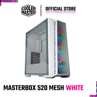 Cooler Master Case MASTERBOX 520 Mesh White สีขาว (Case, เคสคอมพิวเตอร์) MB520-WGNN-S00