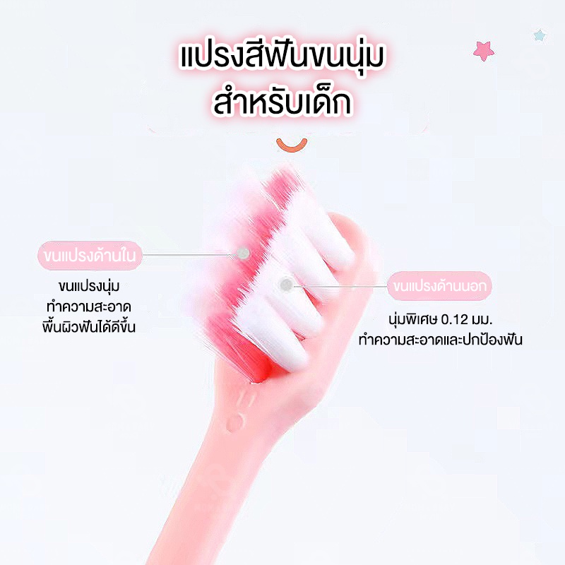 แปรงสีฟันเด็ก-3-12-ขวบ-รูปเจ้าหญิง-เจ้าชาย-ขนแปรงนุ่ม