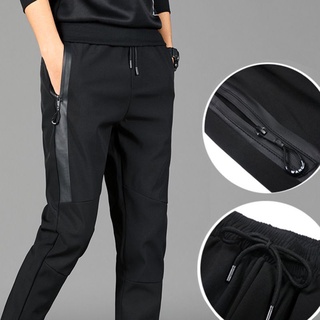ภาพหน้าปกสินค้าTrendy solid color fashion all-match sports casual pants men ซึ่งคุณอาจชอบสินค้านี้