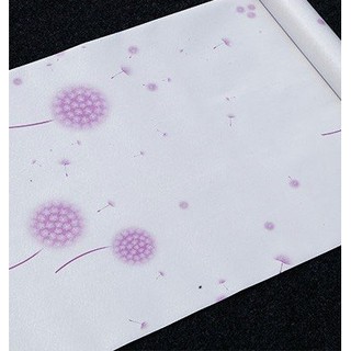 Wallpaper sticker วอลเปเปอร์แบบกาวในตัว Dandelion สีม่วง (หน้ากว้าง45cm.xยาว10m.)