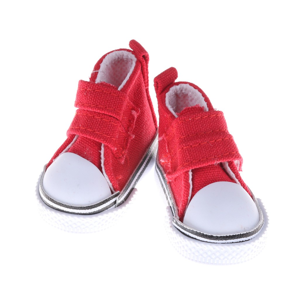ภาพสินค้าready stock รองเท้าผ้าใบ รองเท้าตุ๊กตา Denim Canvas Toy Shoes1/6 BJD 5ซม จากร้าน gongjing4.th บน Shopee ภาพที่ 7