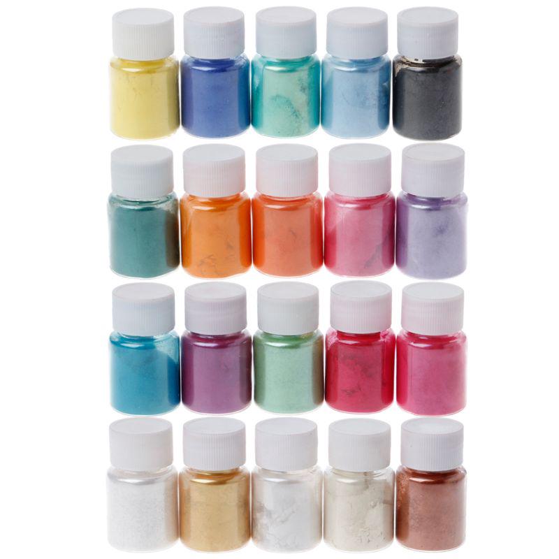 ภาพหน้าปกสินค้าBoom♥ 20 Colors Mica Powder Epoxy Resin Dye Pearl Pigment Natural Mica Mineral Powder ซึ่งคุณอาจชอบสินค้านี้