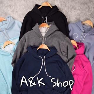 AK Shop พร้อมส่ง!!! เสื้อกันหนาวมีฮู้ดแขนยาว แบบสวม (อ่านรายละเอียดก่อนสั่ง)