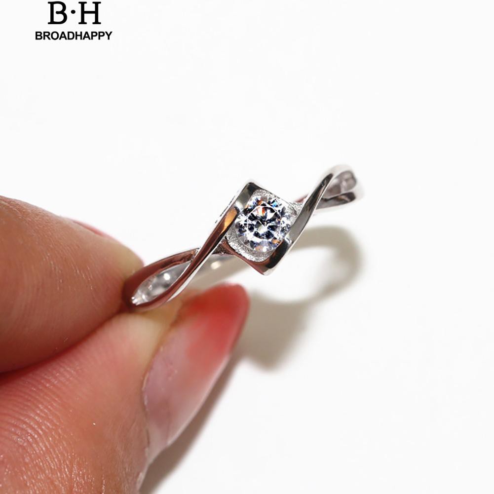 broadhappy-แหวนหมั้นเพชรผู้หญิงกลวงแฟชั่น-แหวนเกลี้ยง