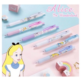 ภาพขนาดย่อของสินค้าปากกาอลิซalice in wonderlandมี6ลายน่ารักทุกลายสาวกaliceไม่ควรพลาดหมึกเจลสีน้ำเงิน