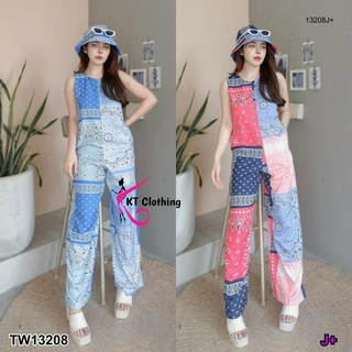 AK 13208 Jumpsuit จั๊มสูทยาวแขนกุด