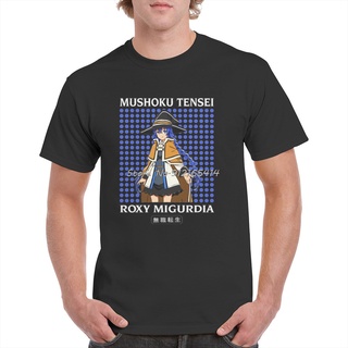 [S-5XL] เสื้อยืดลําลอง ผ้าฝ้าย แขนสั้น พิมพ์ลายกราฟิก Mushoku Tensei Roxy Migurdia Harajuku Jobless Reincarnation GCidln