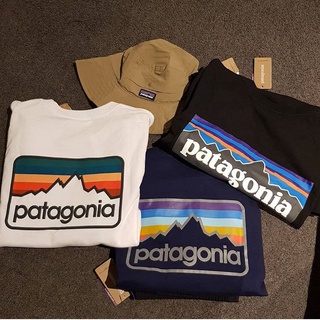 พร้อมส่ง เสื้อยืดแขนสั้น ผ้าฝ้ายแท้ พิมพ์ลาย Patagonia Bata Daily Commuting สไตล์ญี่ปุ่น เหมาะกับฤดูร้อน