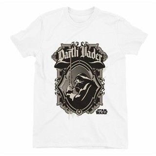 ผ้าฝ้ายแท้พร้อมส่ง เสื้อยืดแขนสั้น คอกลม พิมพ์ลาย Star Wars Darth Vader สไตล์เรโทร สําหรับผู้ชายS-4XLสามารถปรับแต่งได้