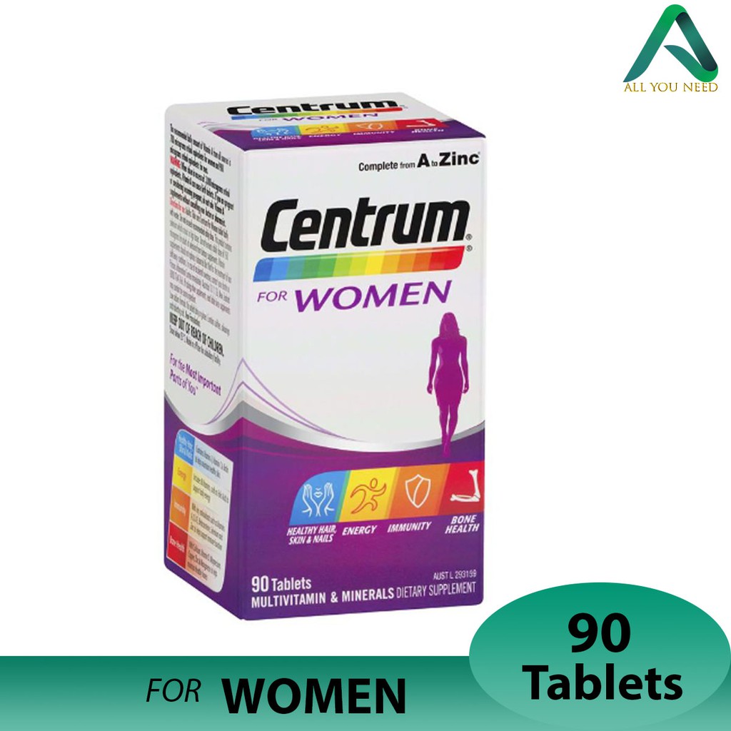 ภาพหน้าปกสินค้าCentrum For Women 90 Tablets Exclusive Size นำเข้าจากออสเตรเลีย การันตีของแท้ จากร้าน missmookda บน Shopee