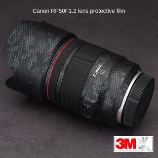 สินค้า ฟิล์มสติกเกอร์คาร์บอนไฟเบอร์ ป้องกันเลนส์กล้อง สําหรับ Canon RF50F1.2 50-1.2 3M