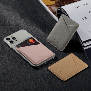 New Fashion ID Credit Card Holder Sticker Mobile Phone Wallet Pocket Cellphone Pocket Stick-on Card Bag Back Cover