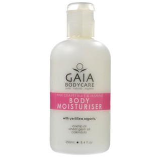 GAIA BODYCARE ครีมบำรุงผิวกาย ไกอา บอดี้ มอยเจอร์ไรเซอร์ สำหรับผิวบอบบาง กลิ่นเกรปฟรุ๊ต และมะลิ  ขวดละ 250 มิลลิลิตร
