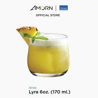 AMORN - (Ocean) B07206 Lyra [1กล่อง(6ใบ)]  - แก้วไลร่า แก้วดริ๊งเเวร์ ทัมเบอร์ แก้วโอเชี่ยนกลาส Lyra 6 oz. (170 ml.)