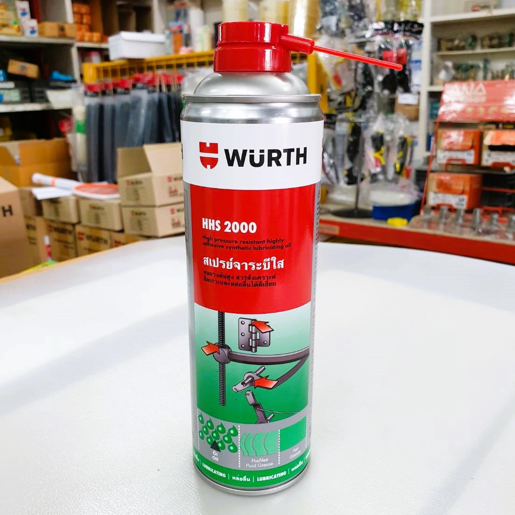 ภาพหน้าปกสินค้าWURTH สเปรย์จารบีใส HHS 2000 ขนาด 500ml