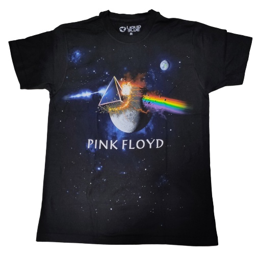 hh-เสื้อยืดวง-pink-floyd-ชนโลก-ลิขสิทธิ์แท้liquid-blue-เสื้อยืดผ้าฝ้าย