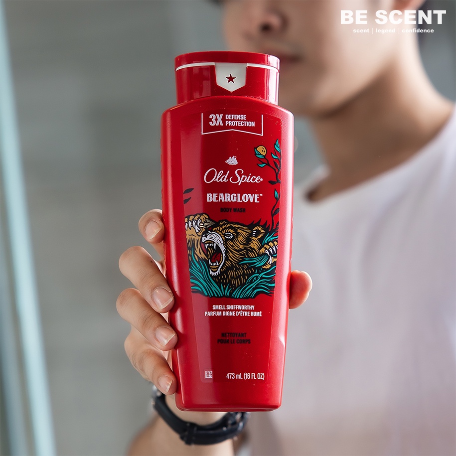 เจลอาบน้ำ-old-spice-กลิ่น-bearglove-โทนกลิ่นสปอร์ต-สดชื่น-หอมหวาน-ลงตัวมาก-พี่หมีขายดีที่สุดเสมอ