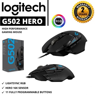 ภาพขนาดย่อของภาพหน้าปกสินค้า️เมาส์เกมมิ่ง ️ LOGITECH G502 HERO RGB Gaming Mouse 16K Sensor, 16,000 DPI เม้าส์สำหรับนักเล่นเกม 2Y. จากร้าน hardware_corner บน Shopee