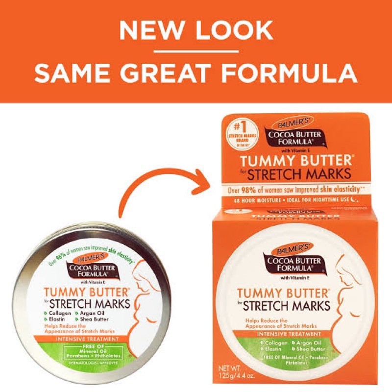 ภาพหน้าปกสินค้าPalmers Cocoa Butter Formula Tummy Butter for stretch marks 125 g.