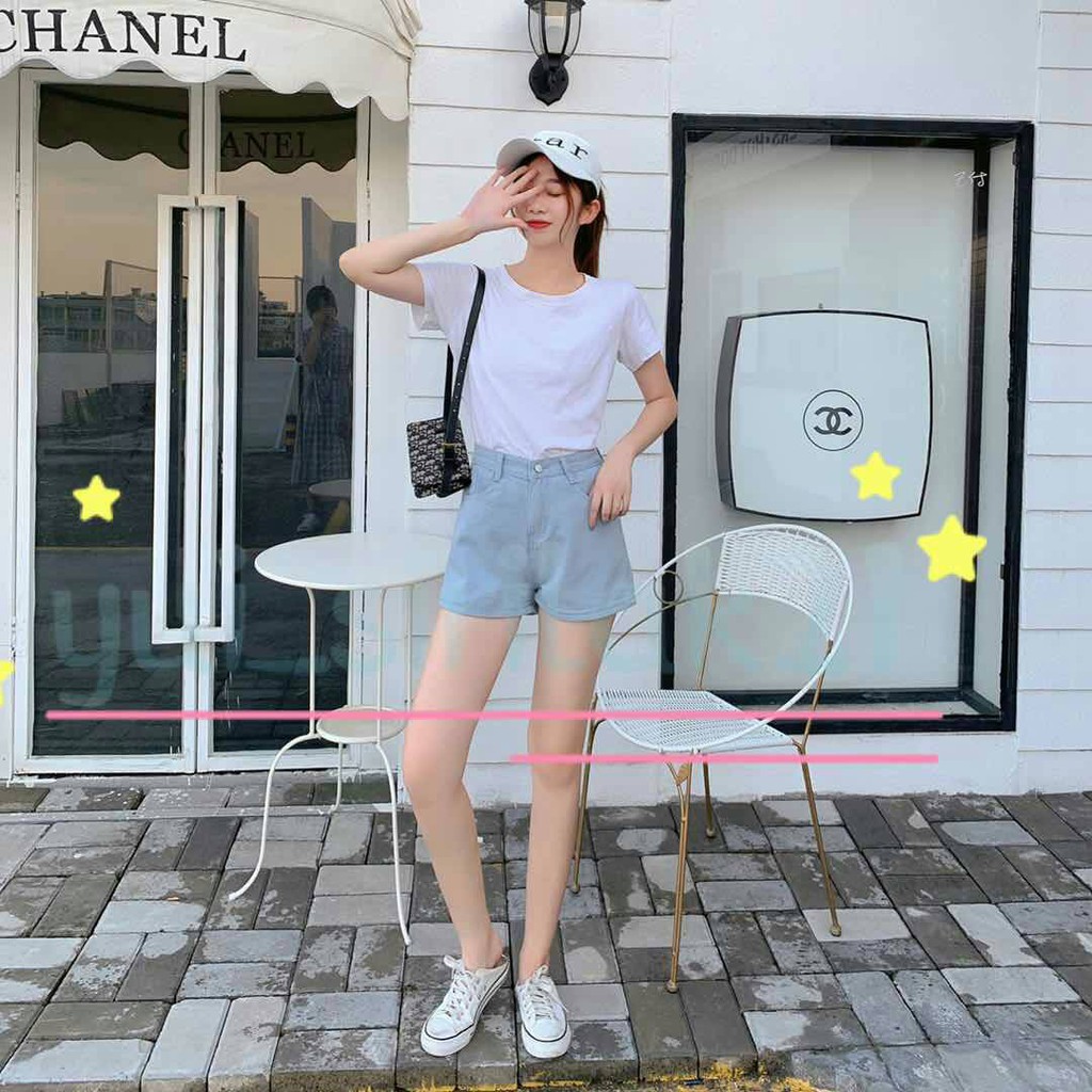ภาพสินค้าYUI ️ราคาพิเศษ ️ กางเกงยีนส์ขาสั้นเอวสูง NEW ทรงสวยๆสไตล์เกาหลี พร้อมส่ง 2031 จากร้าน yui_sirilak21 บน Shopee ภาพที่ 4