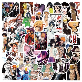 Bleach สติกเกอร์ PVC กันน้ํา ลายการ์ตูนอนิเมะ มังงะ คลาสสิก 50 ชิ้น