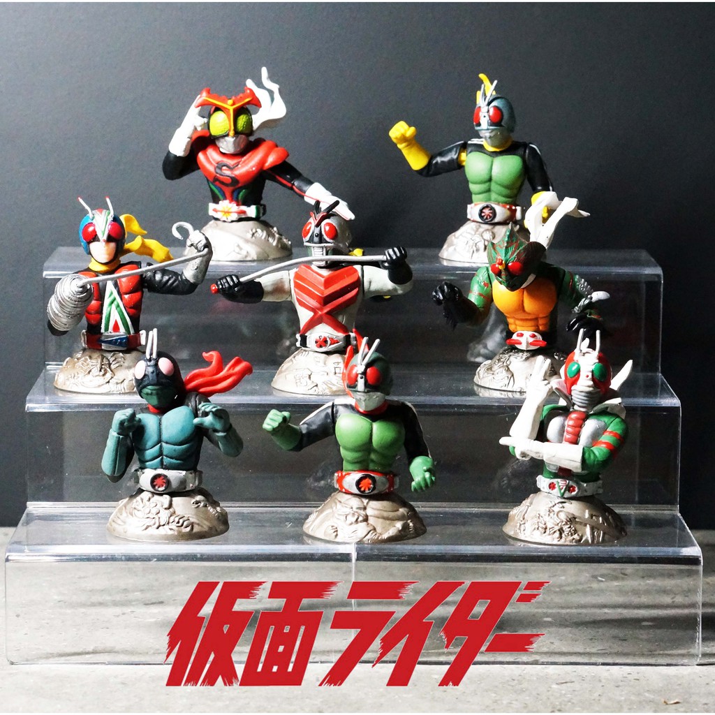 Bandai Showa Kamen Rider BEST 7 Bust Figure มดแดง มาสค์ไรเดอร์ Showa ...