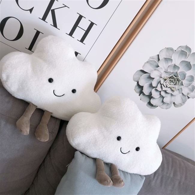 พร้อมส่ง-หมอนตุ๊กตานุ่ม-รูปการ์ตูนก้อนเมฆน่ารัก-สไตล์นอร์ดิก