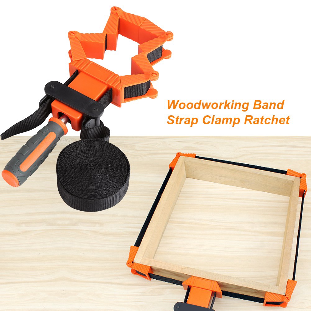 4m-woodworking-band-strap-clamp-ratchet-corner-miter-vise-framing-tool