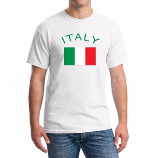 เสื้อผ้าผชเสื้อยืดแขนสั้น พิมพ์ลายธงอิตาลี ทรงหลวม แฟชั่นฤดูร้อน สําหรับผู้ชาย 2021S-5XL
