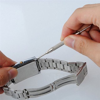 เครื่องมือถอดสายนาฬิกา Stainless Steel Watch Band Spring Link Pin Remover Repair Tool Bar Silver
