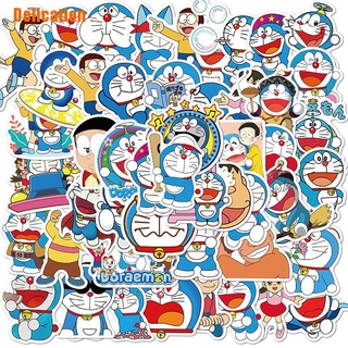 Doraemon (Dorelication) สติกเกอร์ DORAEMON สําหรับติดตกแต่งแล็ปท็อป รถยนต์ รถจักรยานยนต์ สโนว์บอร์ด 50 ชิ้น